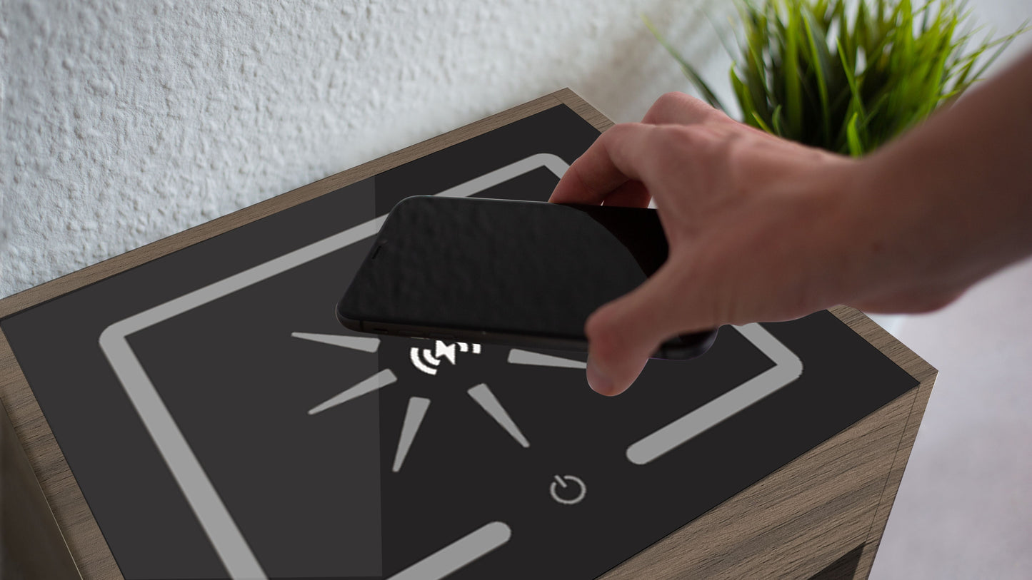 Nightstand With Wireless Charging Station