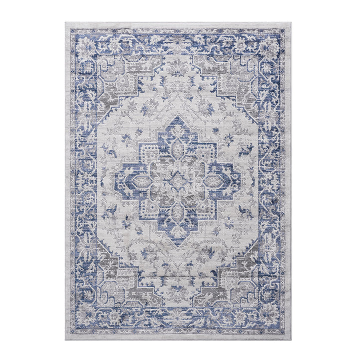 Marfi - 6' X 9' Oriental Area Rug - Blue / Gray