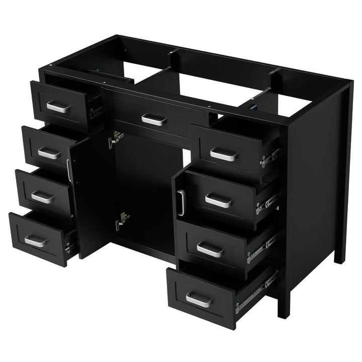 Bathroom Vanity Cabinet Only With 2 Soft Close Doors And 8 Drawers