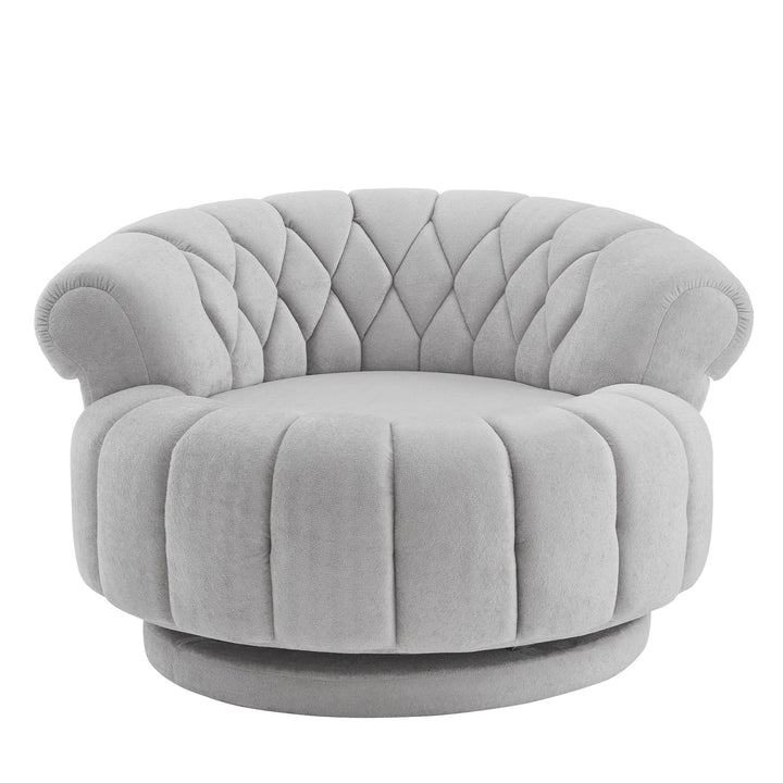 Round Swivel Accent Chair With Rotation