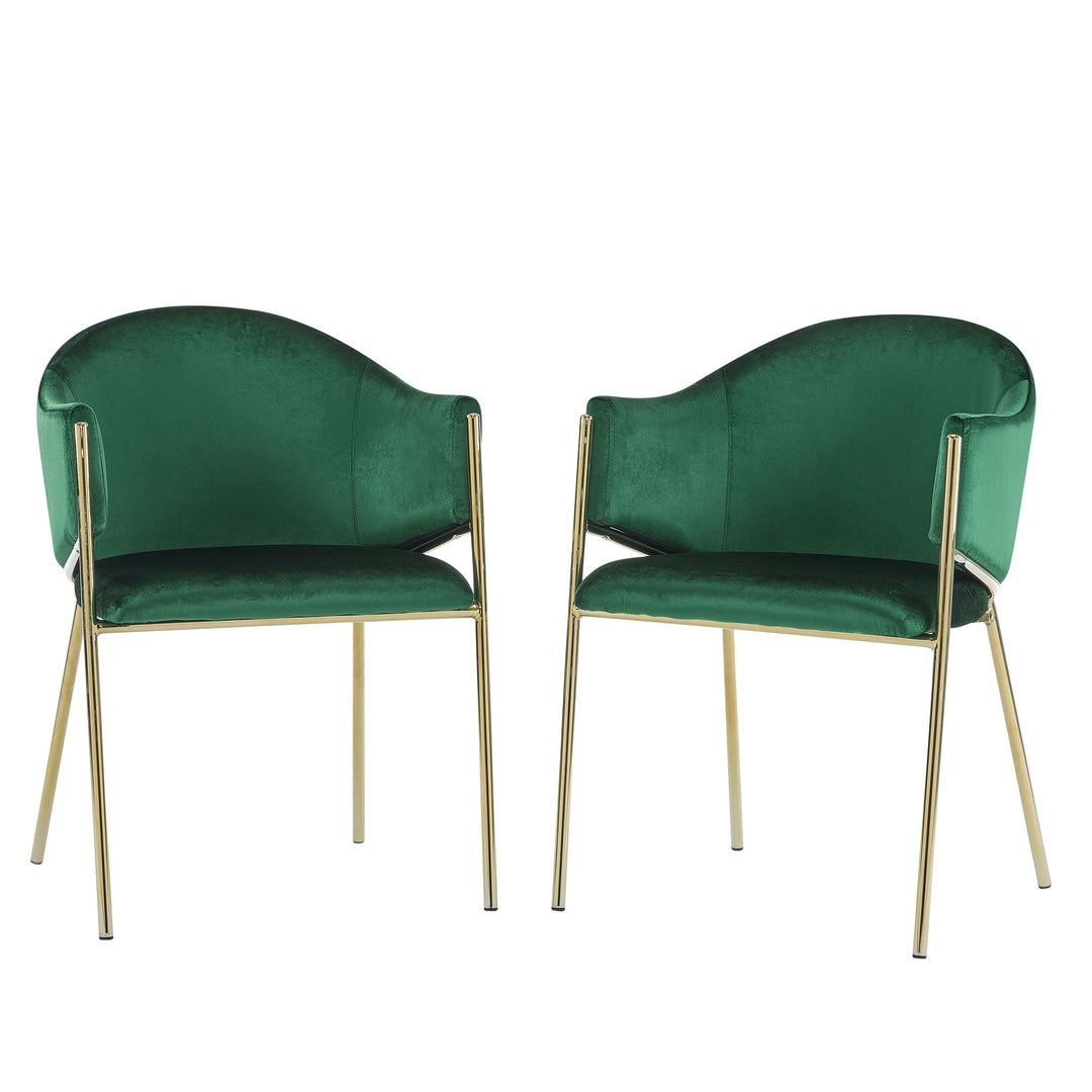 Modern Upholstered Dining Chair With Frame And