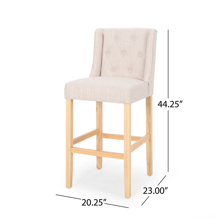Ethereon - Tufted Counter Stool (Set of 2)