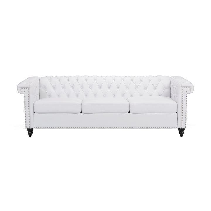 Chesterfield Style 3 Seater Sofa With Deep Button Tufting