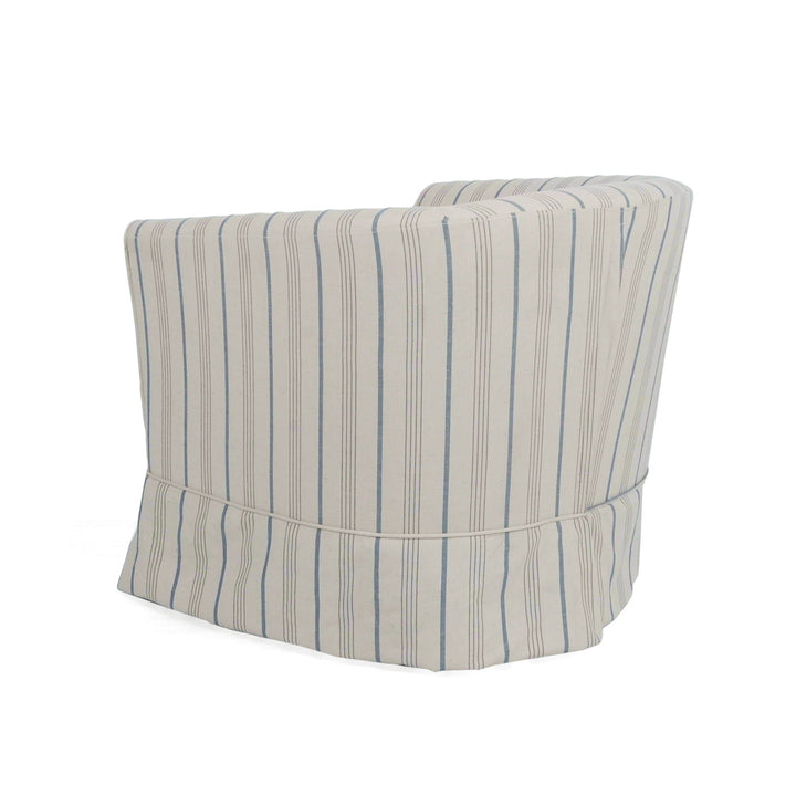 Zeniqua - Upholstered Swivel Chair With Loose Cover