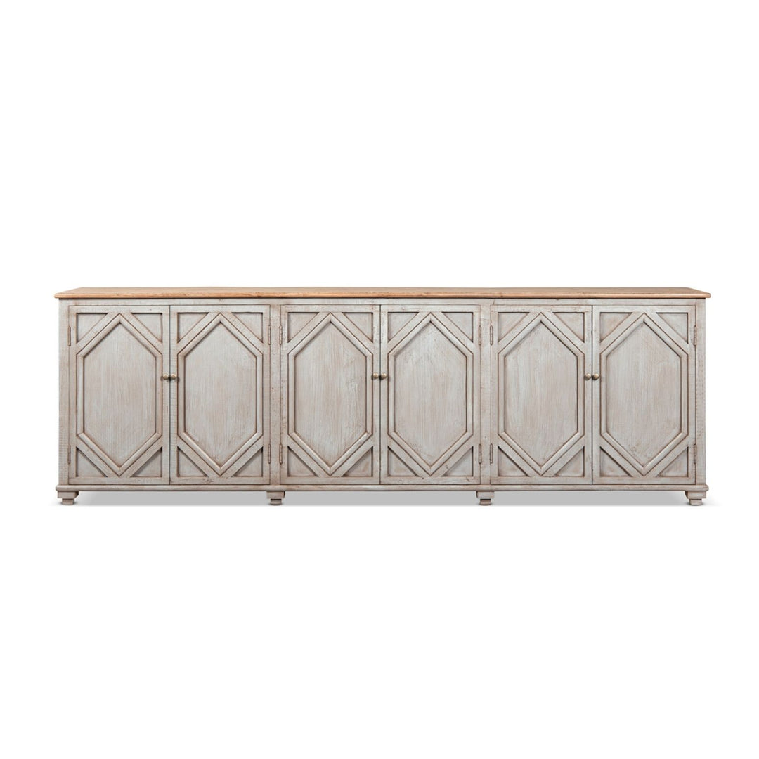 Colette - 6 Door Cabinet Sideboard - Brown