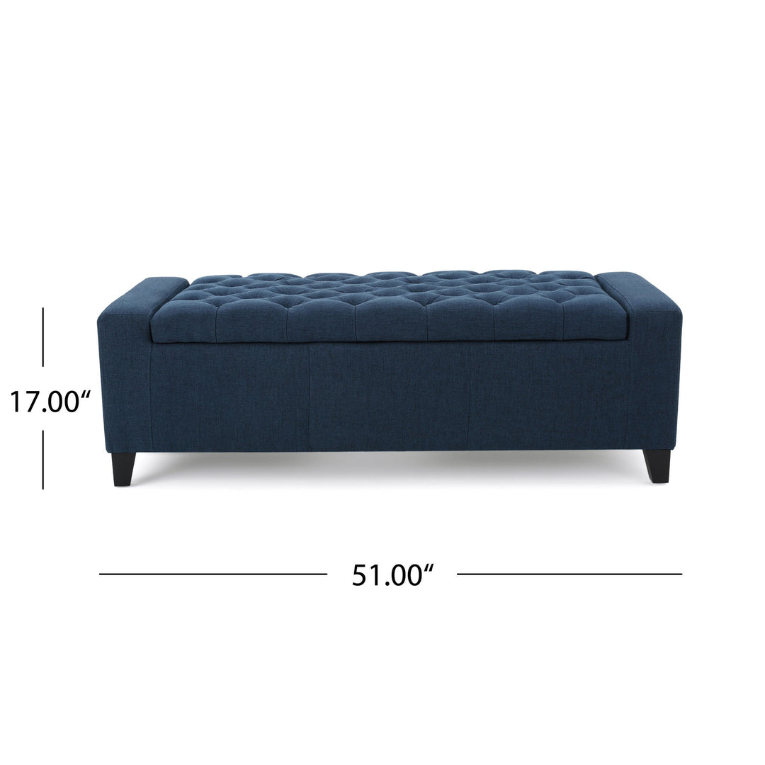 Guernsey - Ottoman Storage With Tufted Top