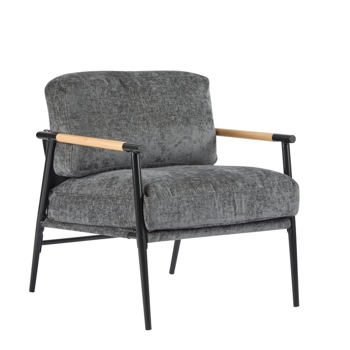 Modern Accent Chair With Cushions, Cozy Seating