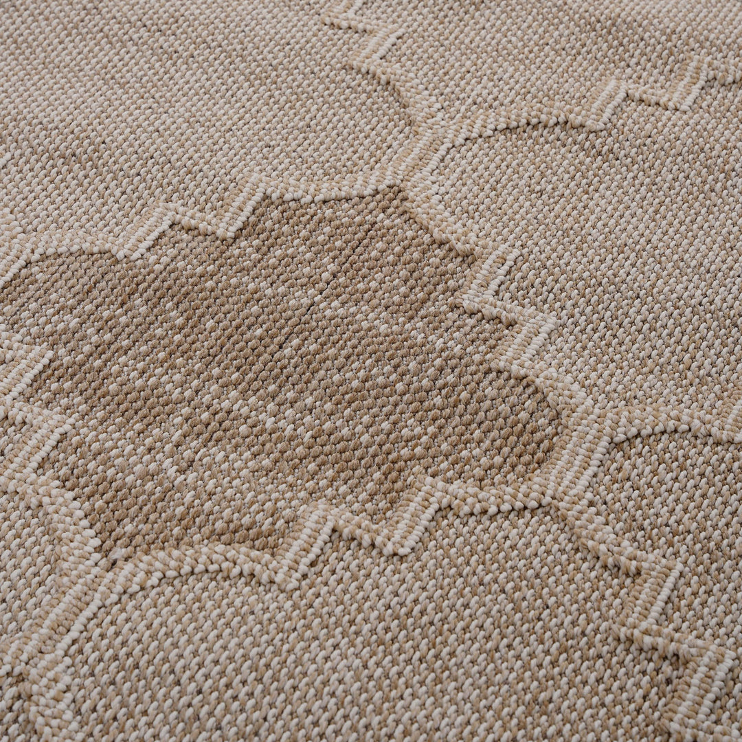 Guros - 8' X 10' Trellis Indoor / Outdoor Area Rug - Cream