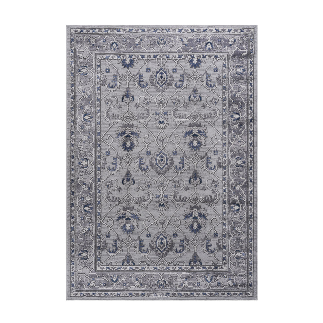 Marfi - 8' X 10' Oriental Area Rug - Gray / Blue