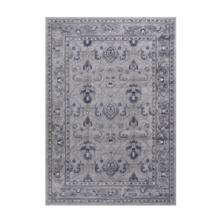 Marfi - 8' X 10' Oriental Area Rug - Gray / Blue