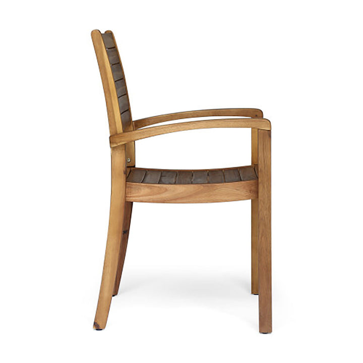 Outdoor Dining Chair, Stacking Design For Patio
