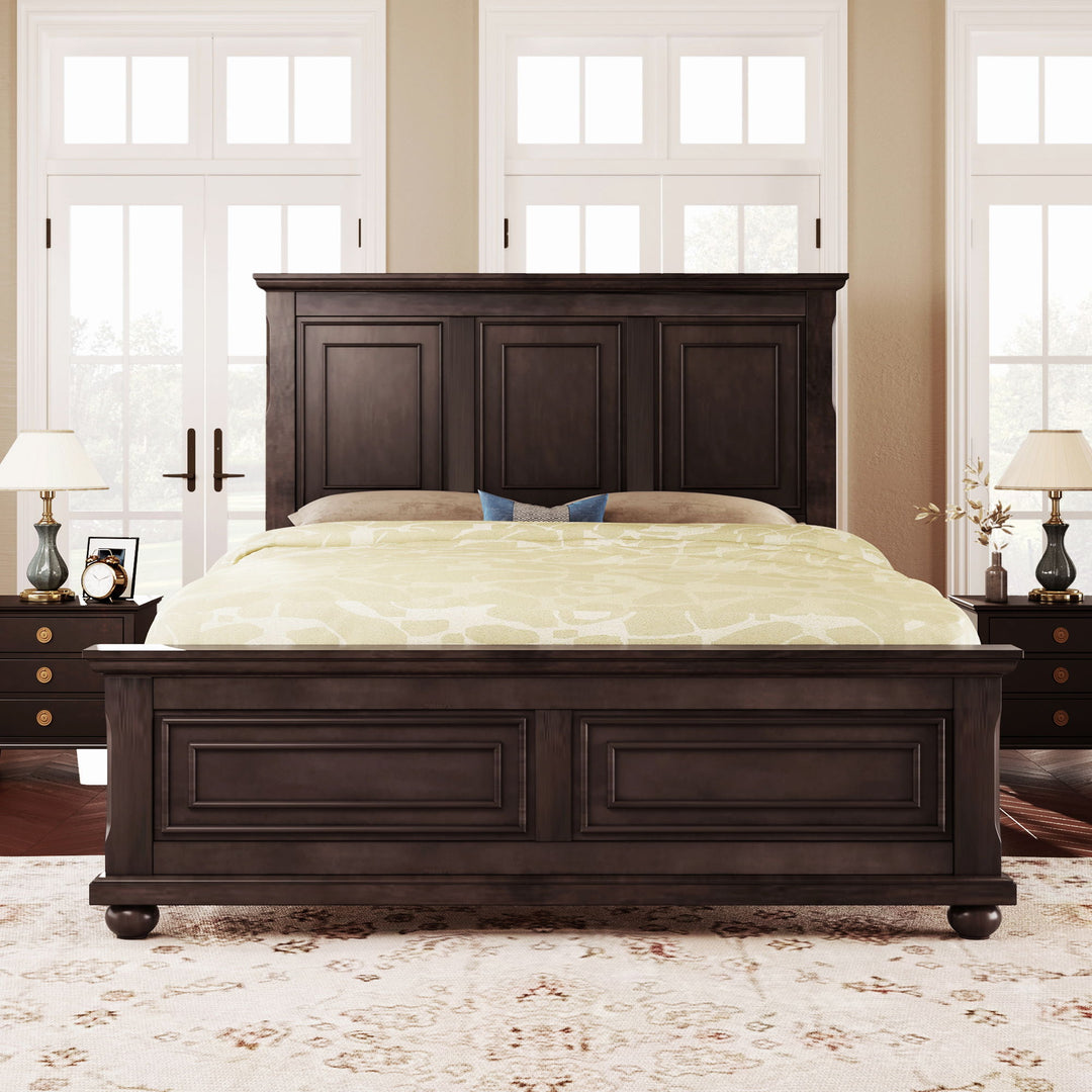 Vintage Tall Headboard Bed