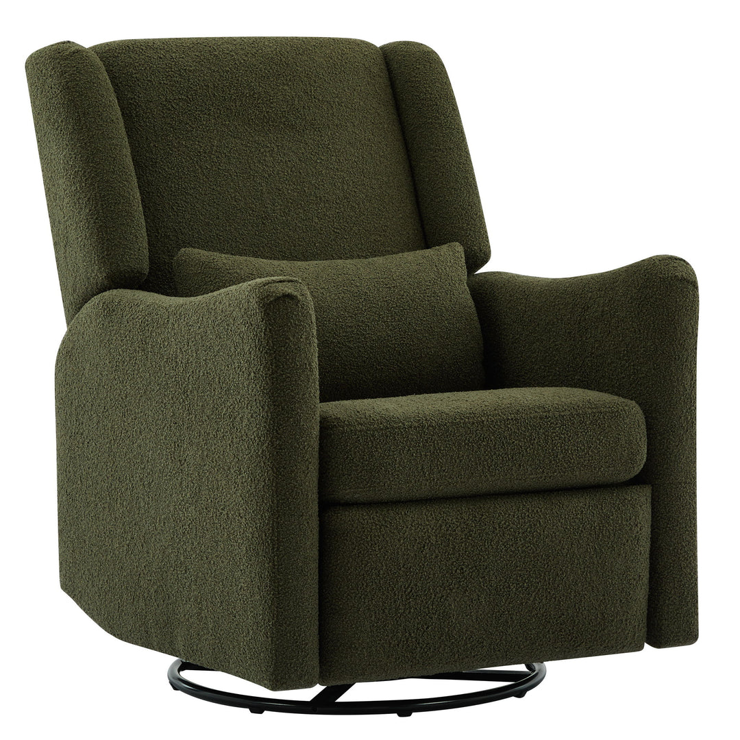Wide Wingback Swivel Rocker Recliner Chair For Living Room