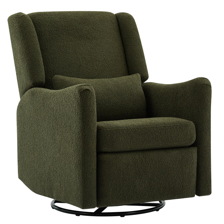 Wide Wingback Swivel Rocker Recliner Chair For Living Room