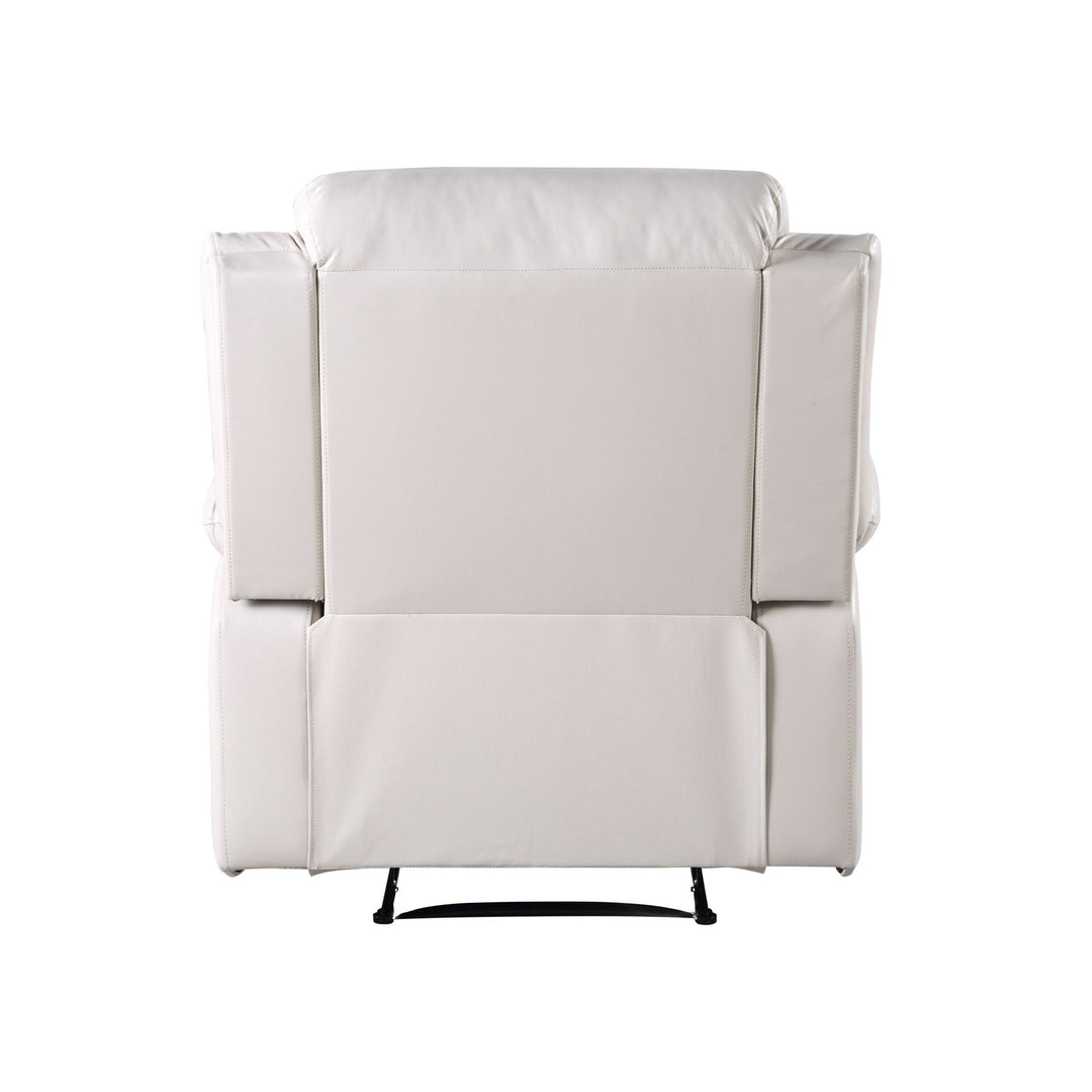 Eilbra - Synthetic Leather Power Motion Recliner - Beige