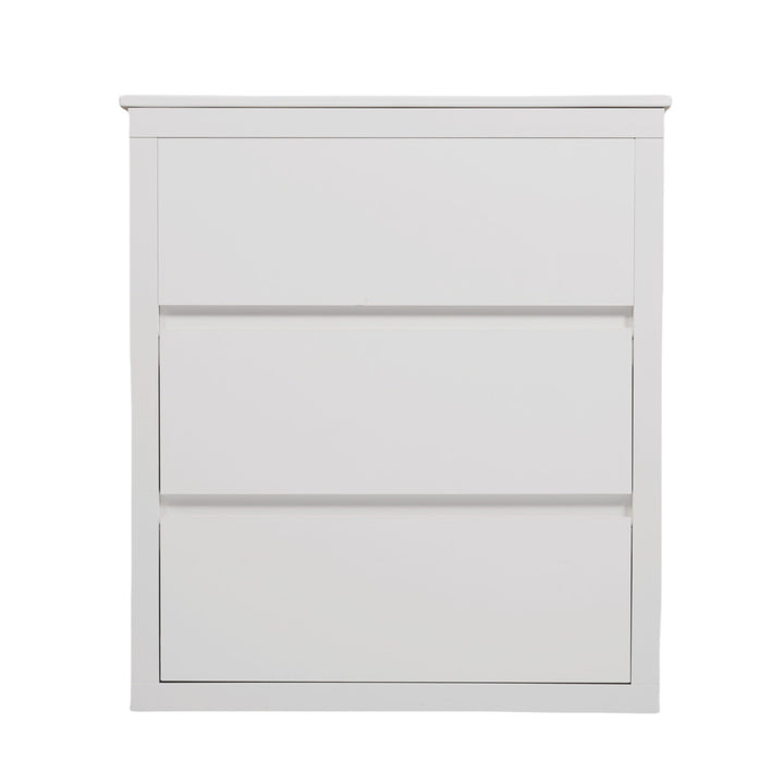 Freestanding Bathroom Vanity With Ceramic Sink, 2 Full Extension Drawers