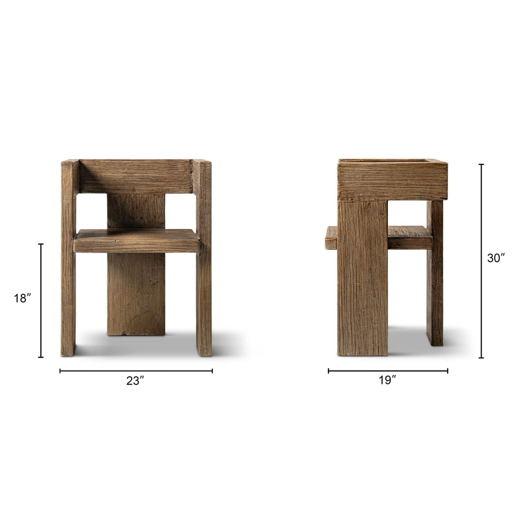 Avenel - Sculptural Block Accent Chair