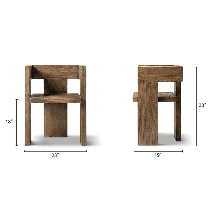Avenel - Sculptural Block Accent Chair