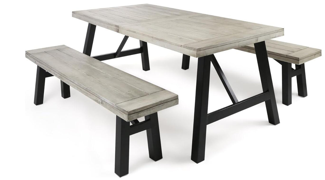 Bettina - Dining Set 3 Pieces - Gray