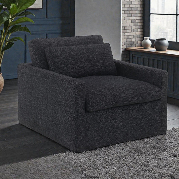Naveen - Swivel Chair With 1 Toss Pillow