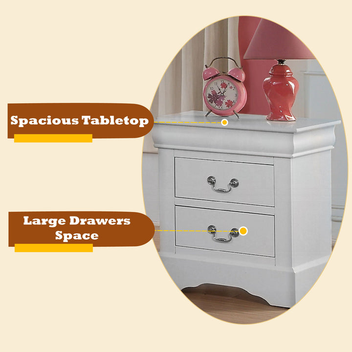 Louis Philippe III - Sleek Design Nightstand