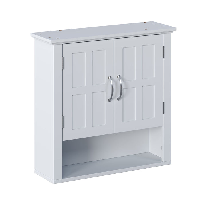Multi Functional Wall Mounted Cabinet With Adjustable Shelves For Bathroom