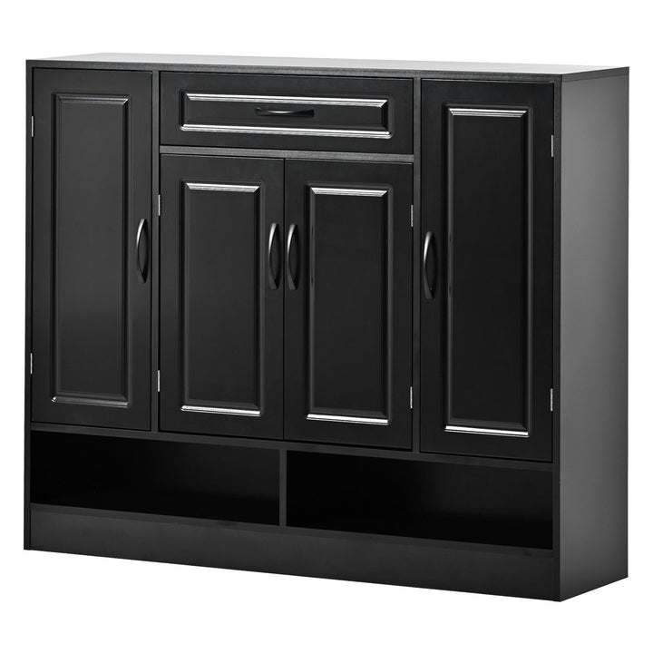 Sleek And Modern Shoe Cabinet With Adjustable Shelves, Space Saving Design