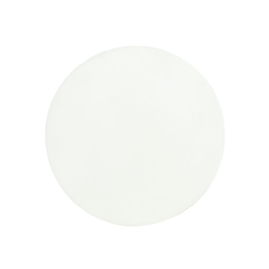 Outdoor Round Concrete Antique White Side Table, Living Room End Table - Antique White