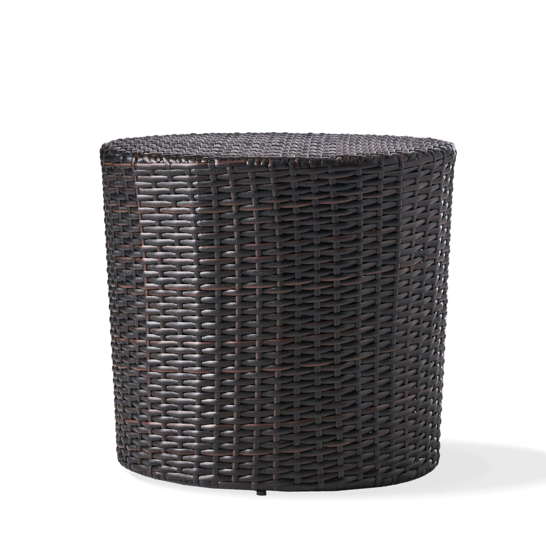Barrel Side Table With Handcrafted Details