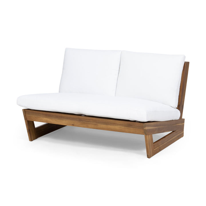 Outdoor Loveseat With Cushions - Teak