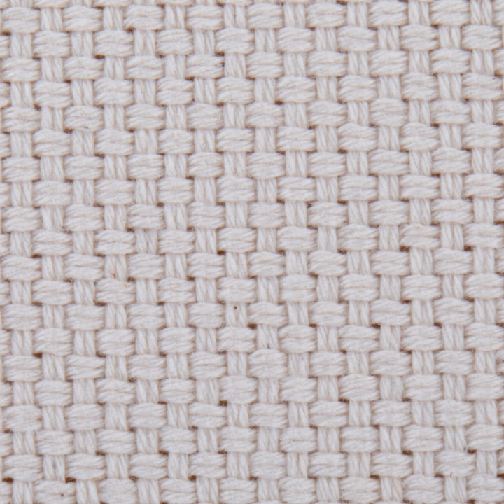 Large Round Pouf - Knitted Beige