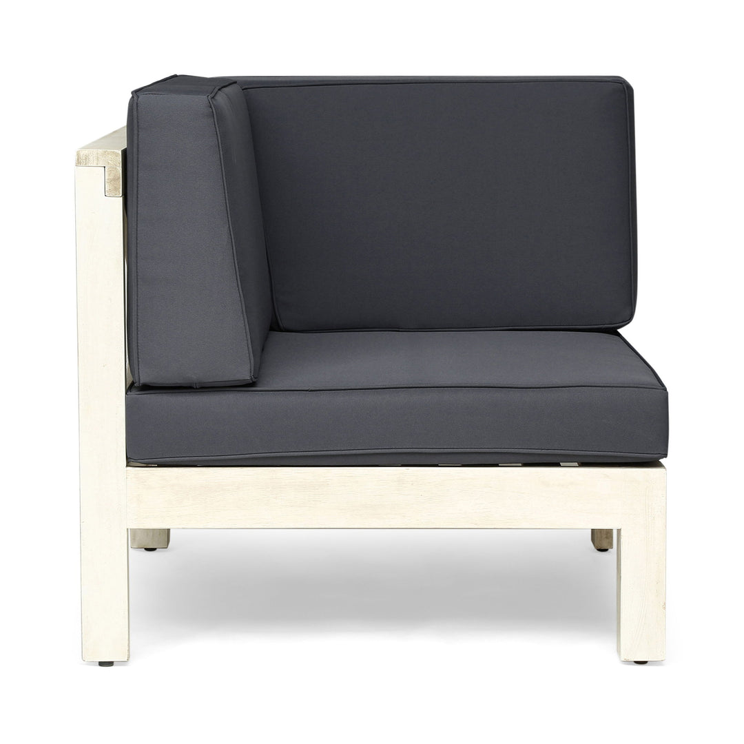 Oana - Modern 3 Piece Sofa Set With Water Resistant Cushions - Light Gray