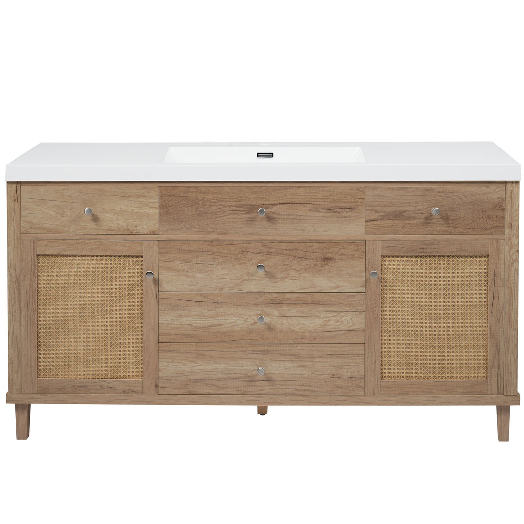 Modern Bathroom Vanity With Sink, Soft Close Drawers