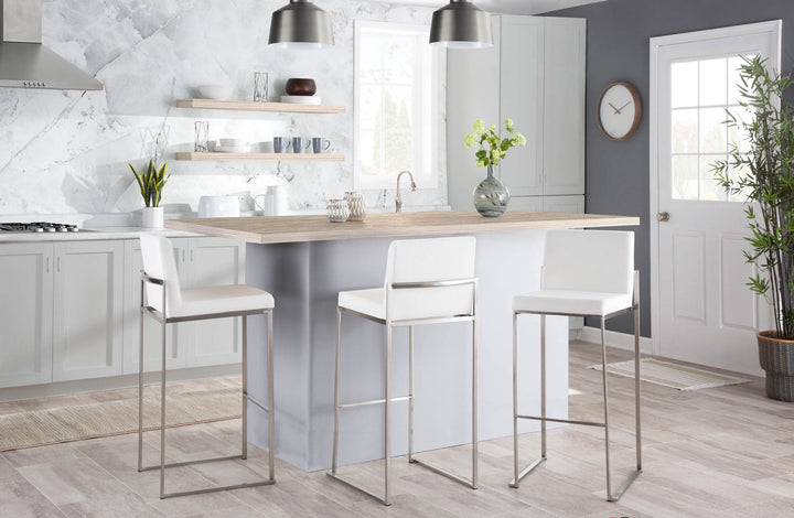 Fuji - Contemporary And Modern Elegance High Back Barstool