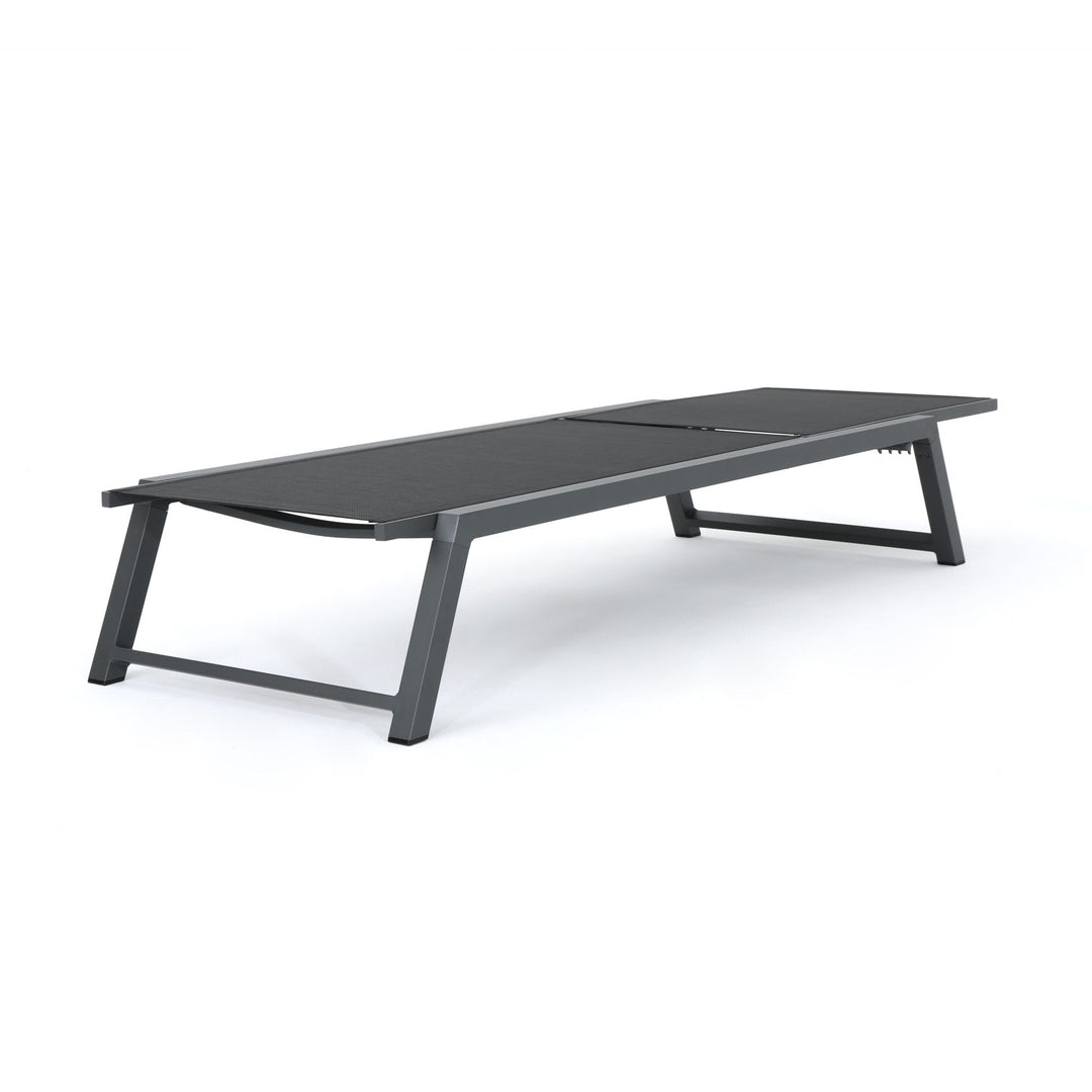 Myers - Modern Chaise Lounge Set With Adjustable Back