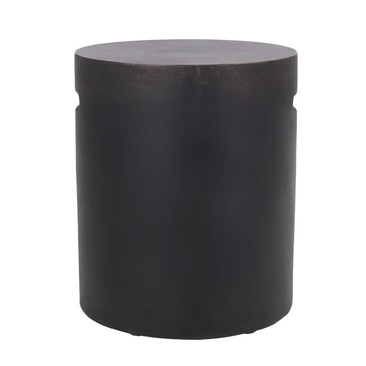 Outdoor End Table With Cutout Handle - Copper