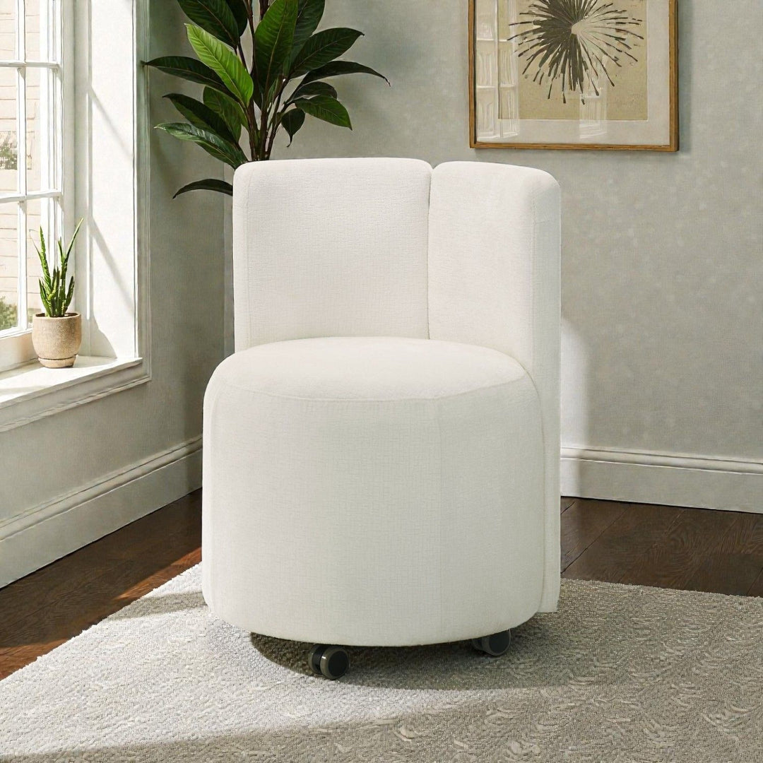 Side Chair With Swivel (Set of 2) - White