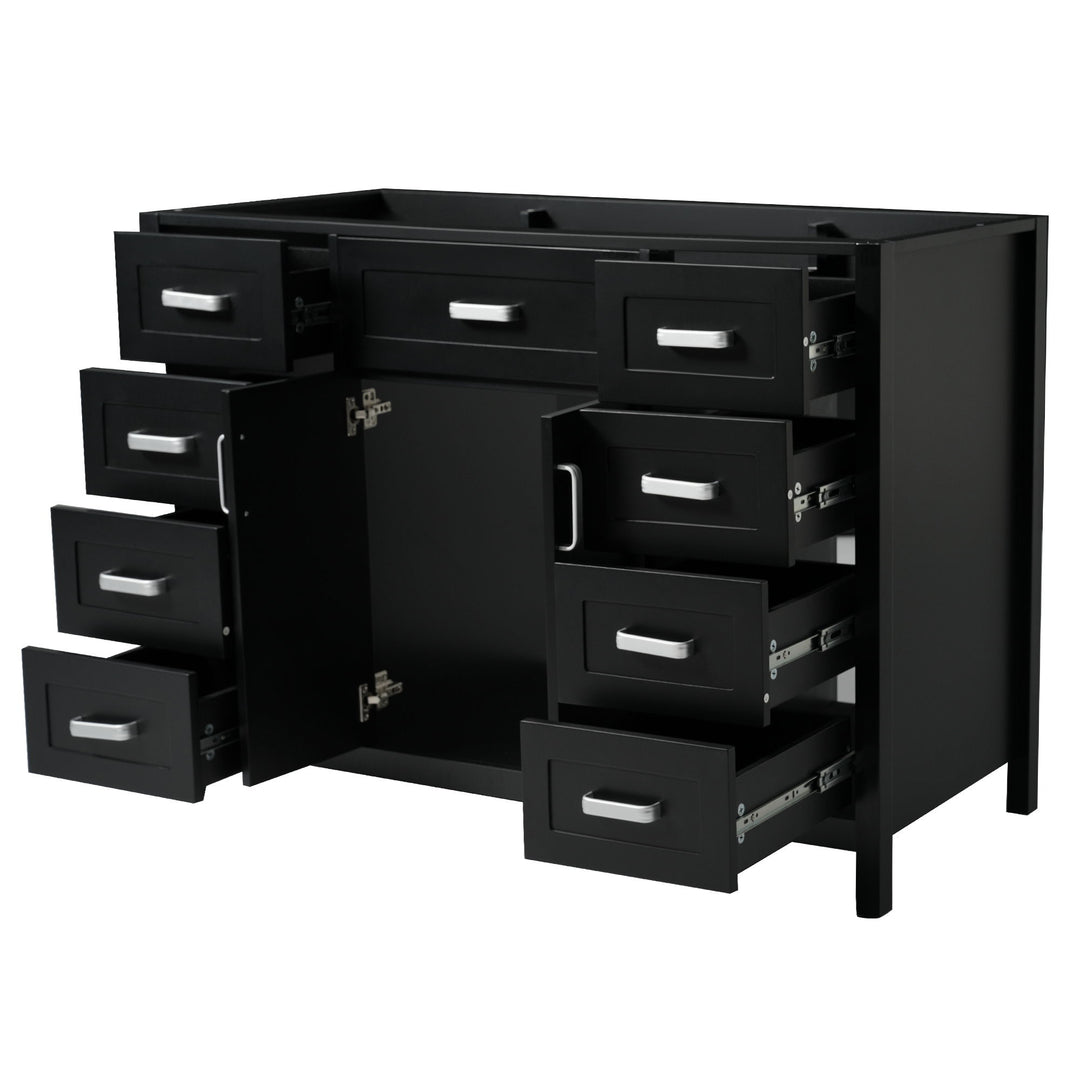 Bathroom Vanity Cabinet Only With 2 Soft Close Doors And 8 Drawers