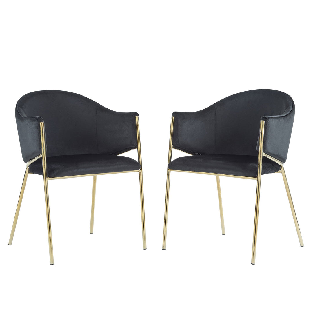 Modern Upholstered Dining Chair With Frame And