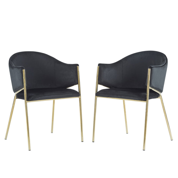 Modern Upholstered Dining Chair With Frame And
