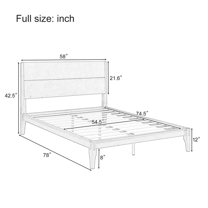 Platform Bed With Metal Support
