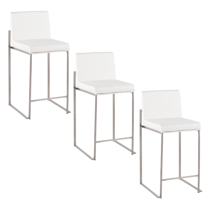 Fuji - Contemporary High Back Counter Stool, Functional Design