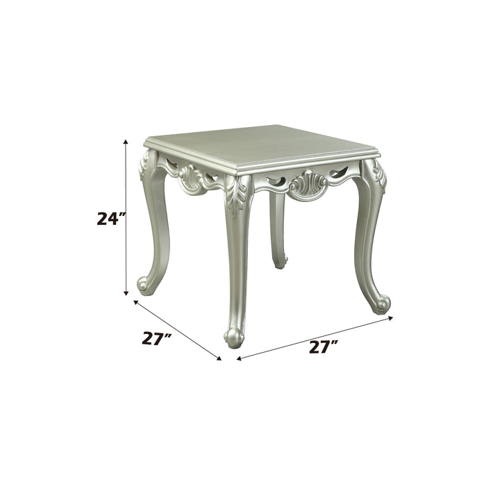 Qunsia - End Table - Champagne