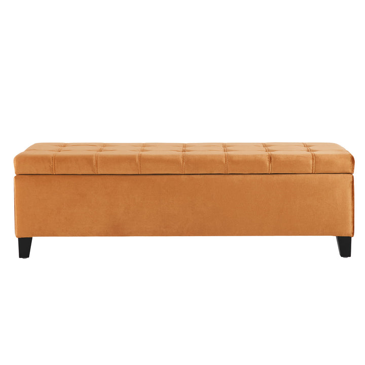 Wendover - Elegant Tufted Storage Bench With Lift-Up Top And Birch Wood Legs