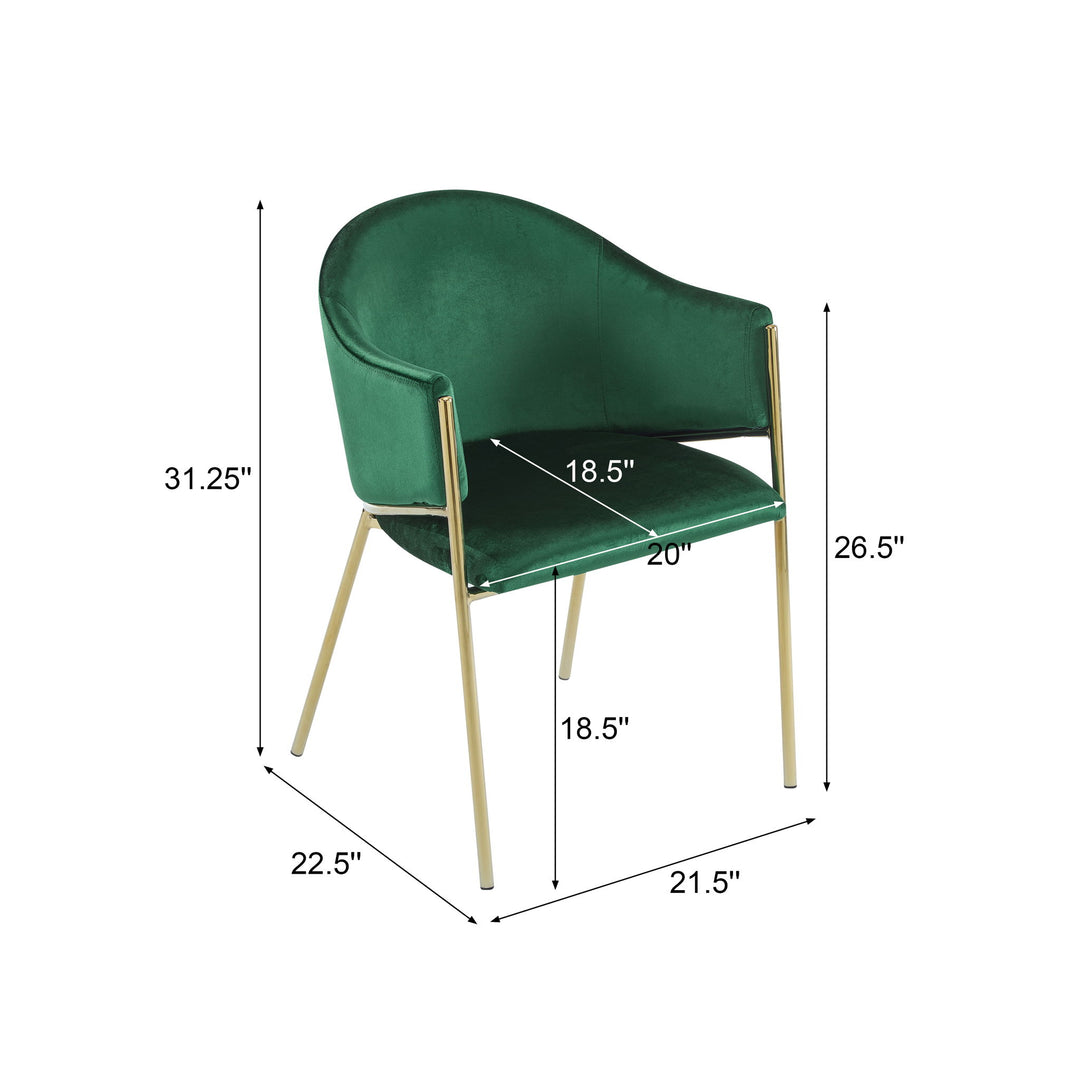 Modern Upholstered Dining Chair With Frame And