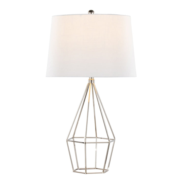 Diana - Contemporary Table Lamp (Set of 2) - Polished Nickel / Black Satin