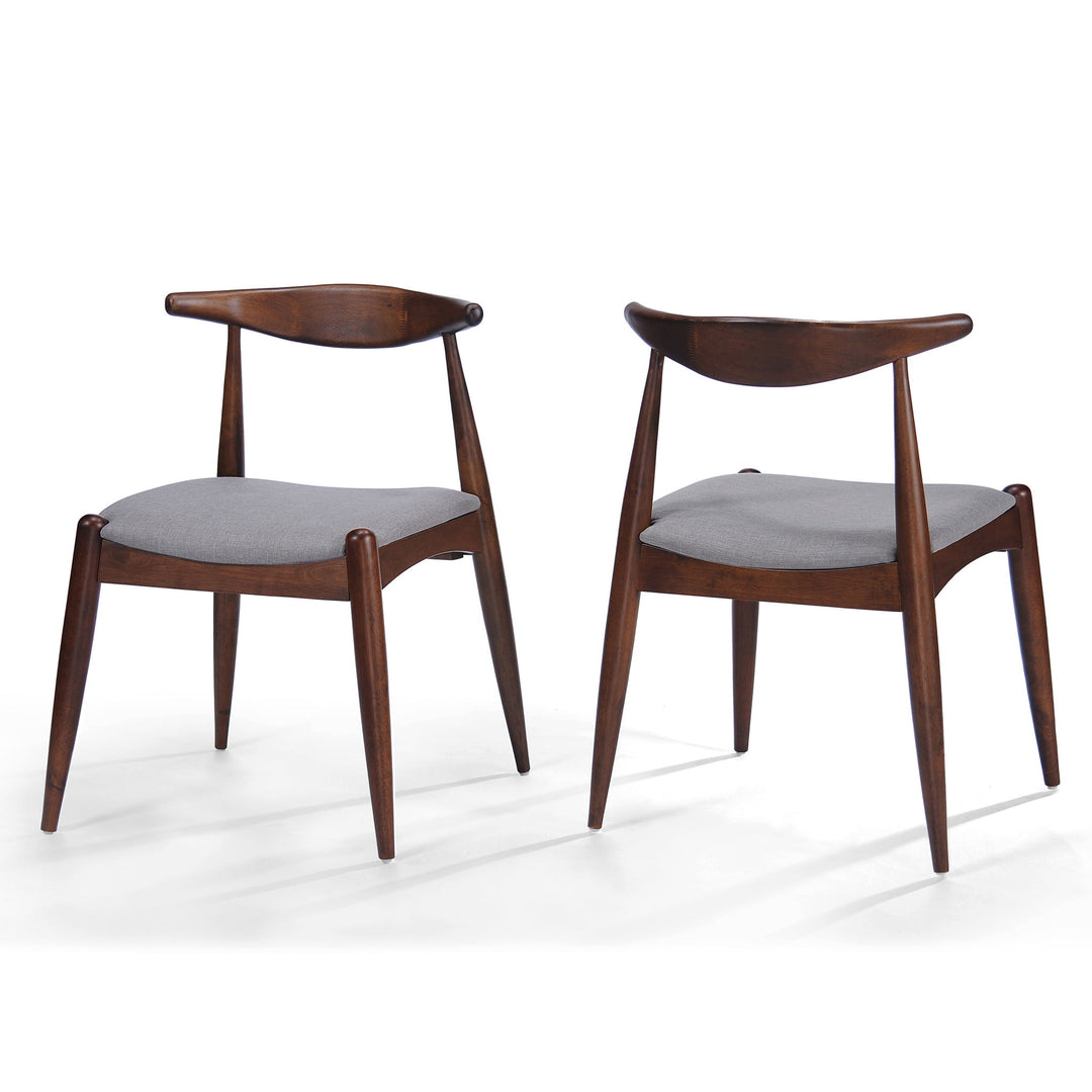 Dining Chairs With Ergonomic Backrest & Comfort Cushions (Set of 2)