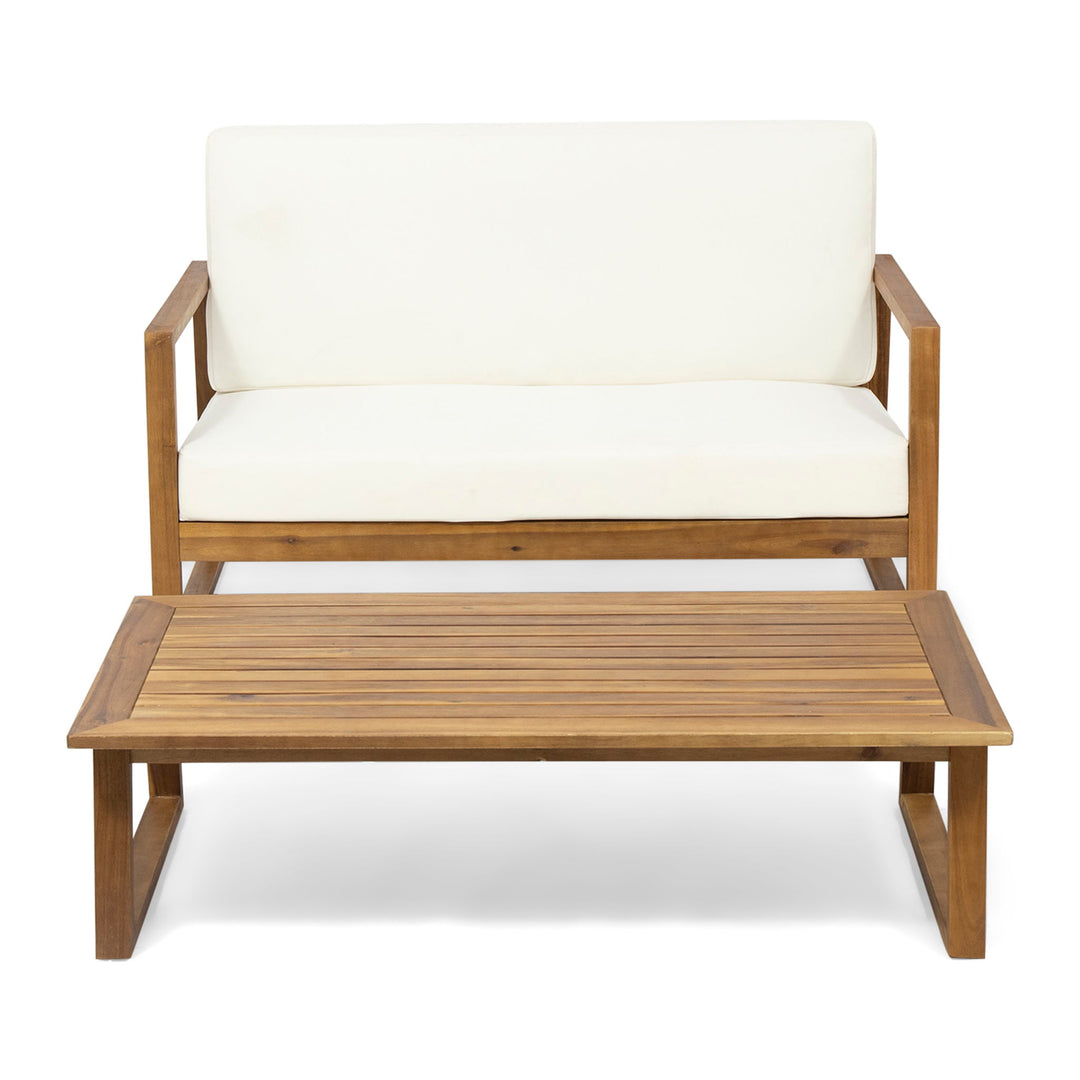 4 Person Outdoor Seating Group With Water Resistant Cushions