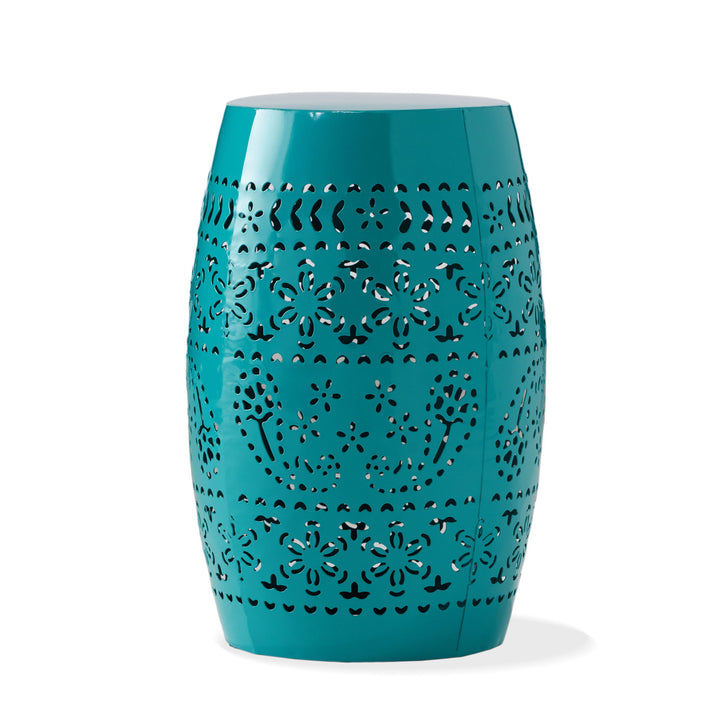 12" Outdoor Lace Cut Side Table