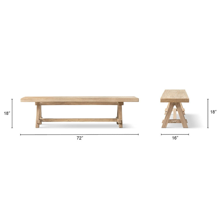 Hawthorne - Dining Bench - Natural